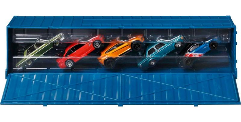 Set de contenedores Toy Hot Wheels Strasse Autobahn Autostrasse