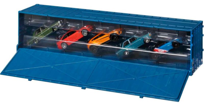 Set de contenedores Toy Hot Wheels Strasse Autobahn Autostrasse