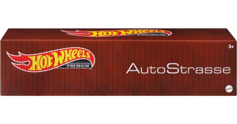 Set de contenedores Toy Hot Wheels Strasse Autobahn Autostrasse