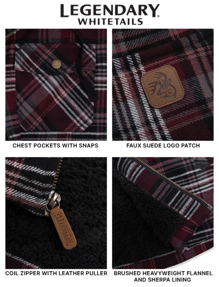 Chaqueta con capucha tipo shacket forrada de beréber – Legendary Whitetails