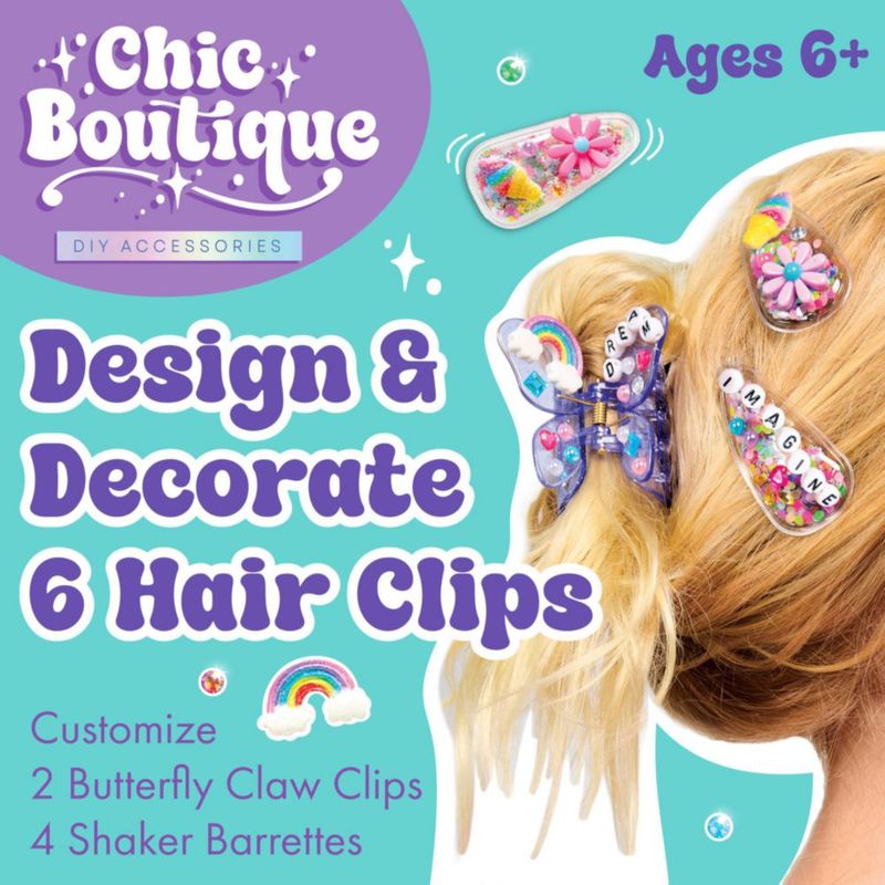 Kit DIY de 6 piezas de Pinzas para el Cabello – Creatividad para Niños