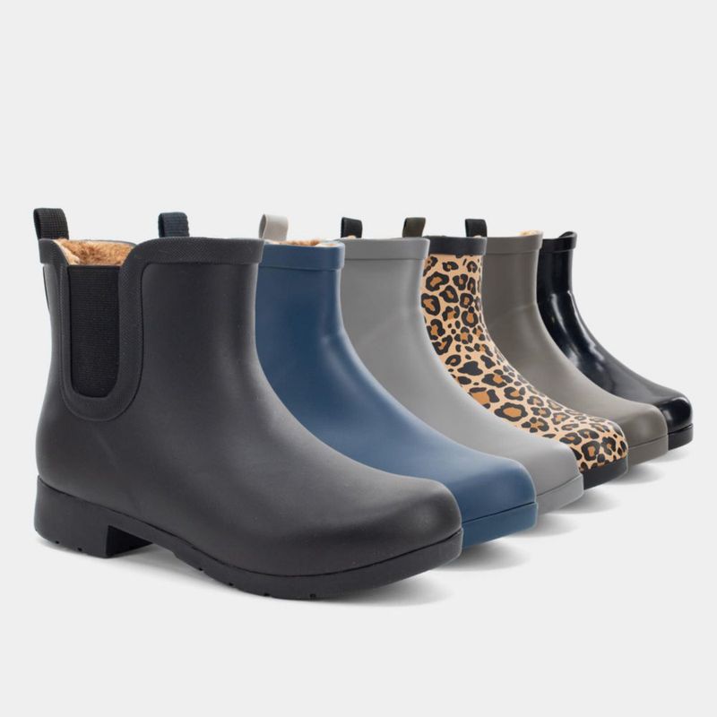 Bota Chooka para mujer impermeable estilo Chelsea color negro Delridge