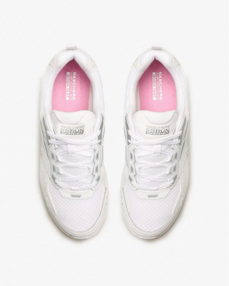 Zapatillas Skechers Go Run Consistent blanco/plata talla 7