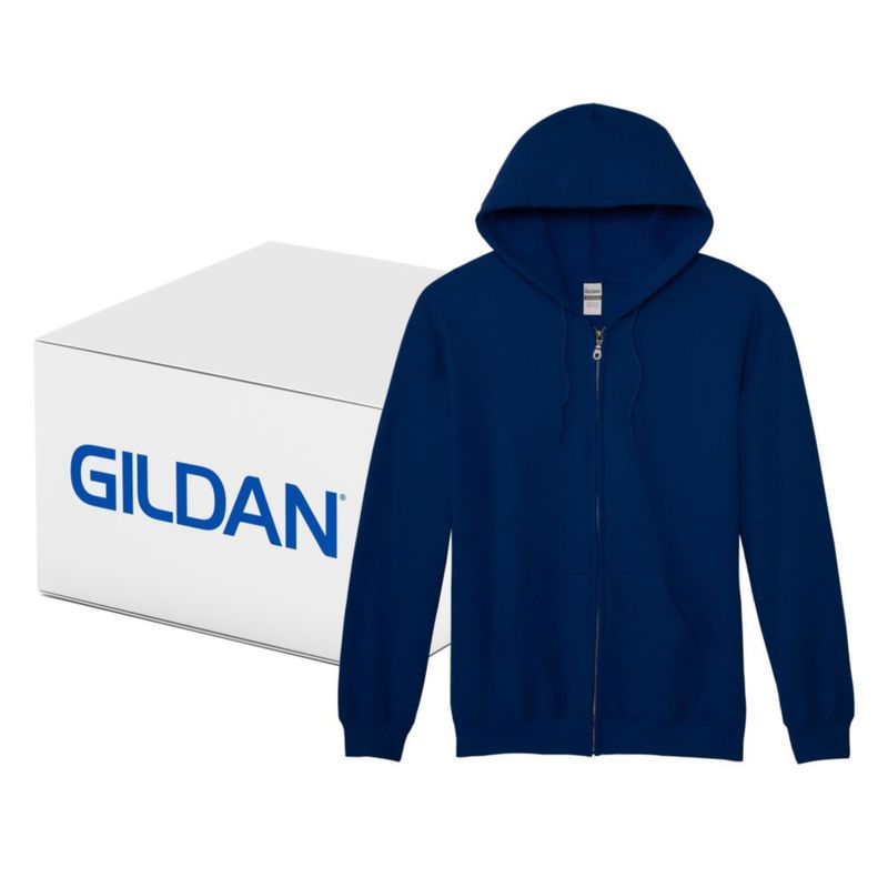 Sudadera con capucha Gildan G18600 azul marino paquete de 24 talla grande