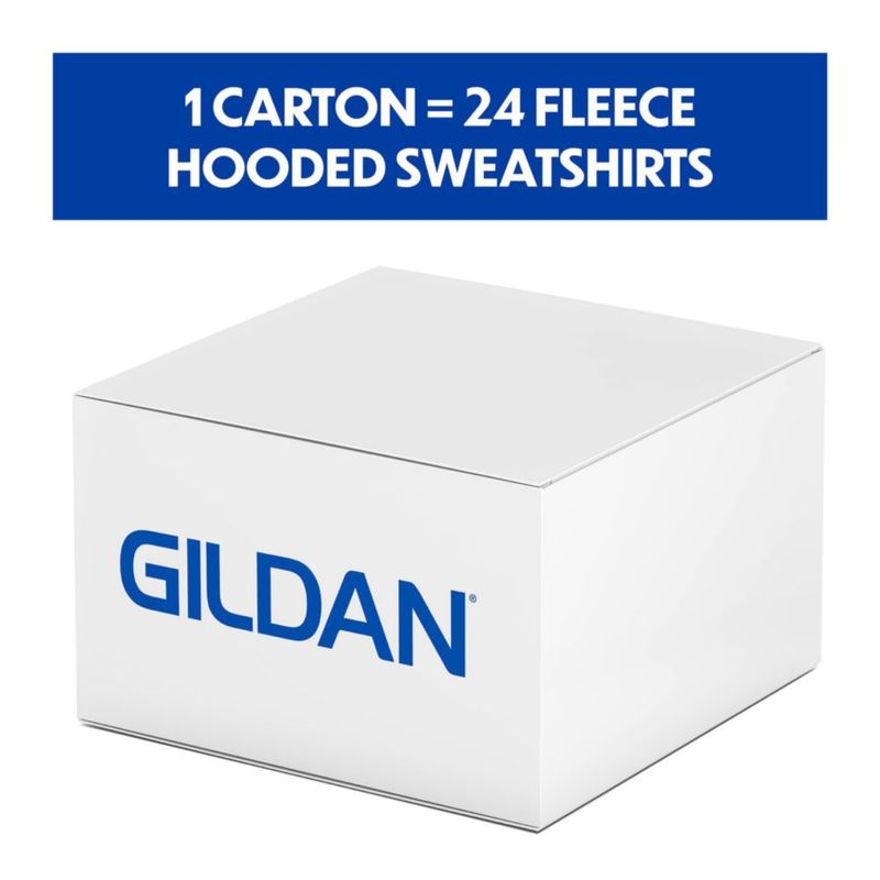 Sudadera con capucha Gildan G18600 azul marino paquete de 24 talla grande