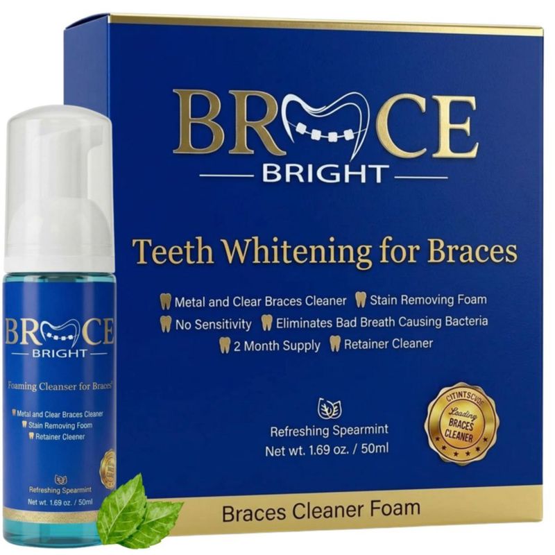 Espuma Blanqueadora Dental Foam Bright 50 ml para Frenos sin Sensibilidad