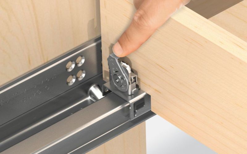 Carril de cajón Blum 38 cm BLUMOTION par con guías