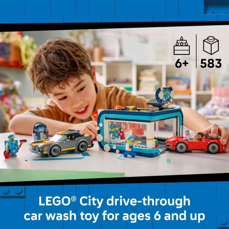 Bloques de construcción LEGO City 60497 Lavado de autos 583 piezas