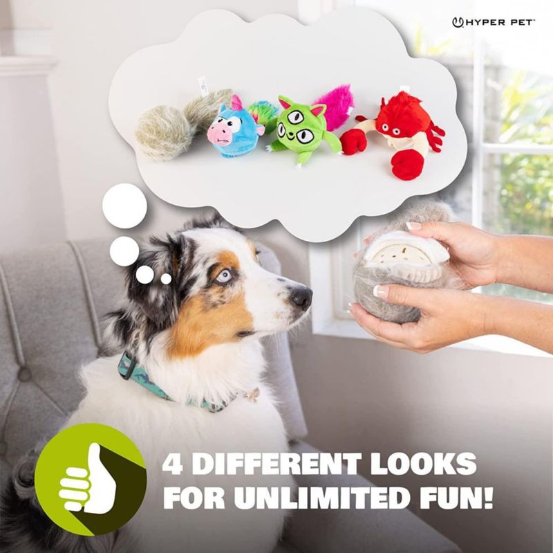 Juguete Interactivo de Peluche Hyper Pet Wiggles & Barks para Perro