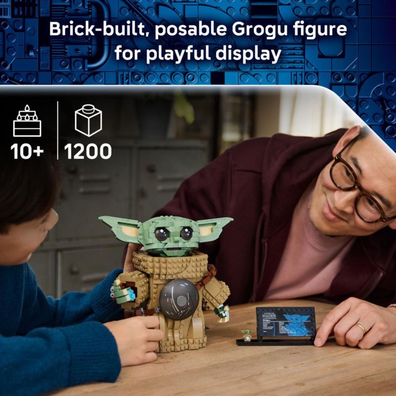 LEGO Star Wars Grogu Set para Construir y Exhibir de 20 cm