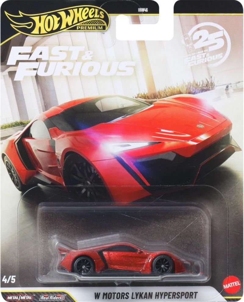 Coche Hot Wheels Premium Fast & Furious 1:64 de fundición