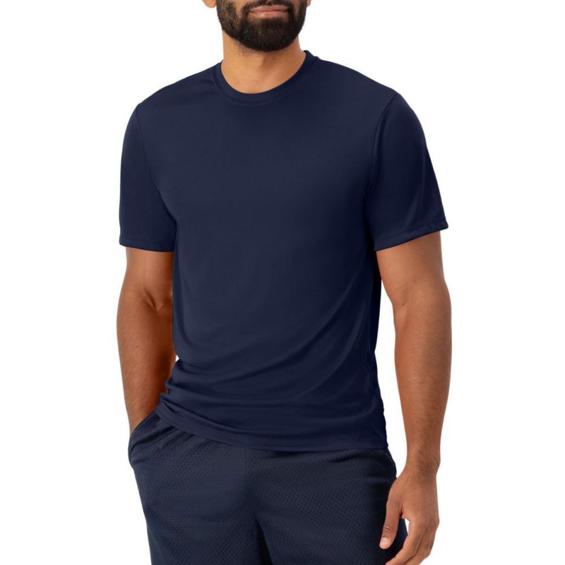 CAMISETA Hanes 3XL Azul Marino Cool Dri Performance para hombre