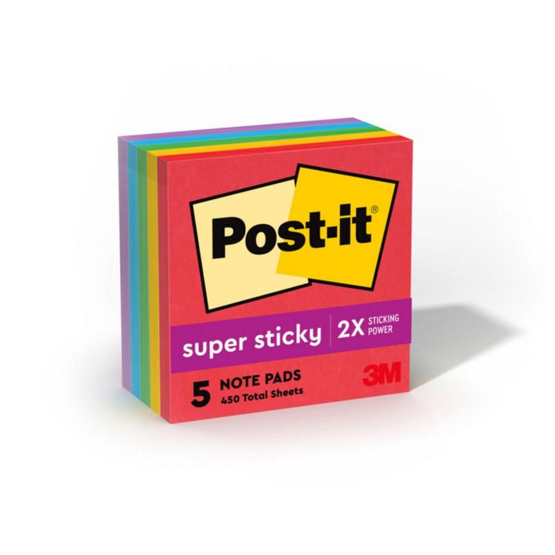 Notas adhesivas Post-it 76 cm 5 blocs Colección Primarios Divertidos
