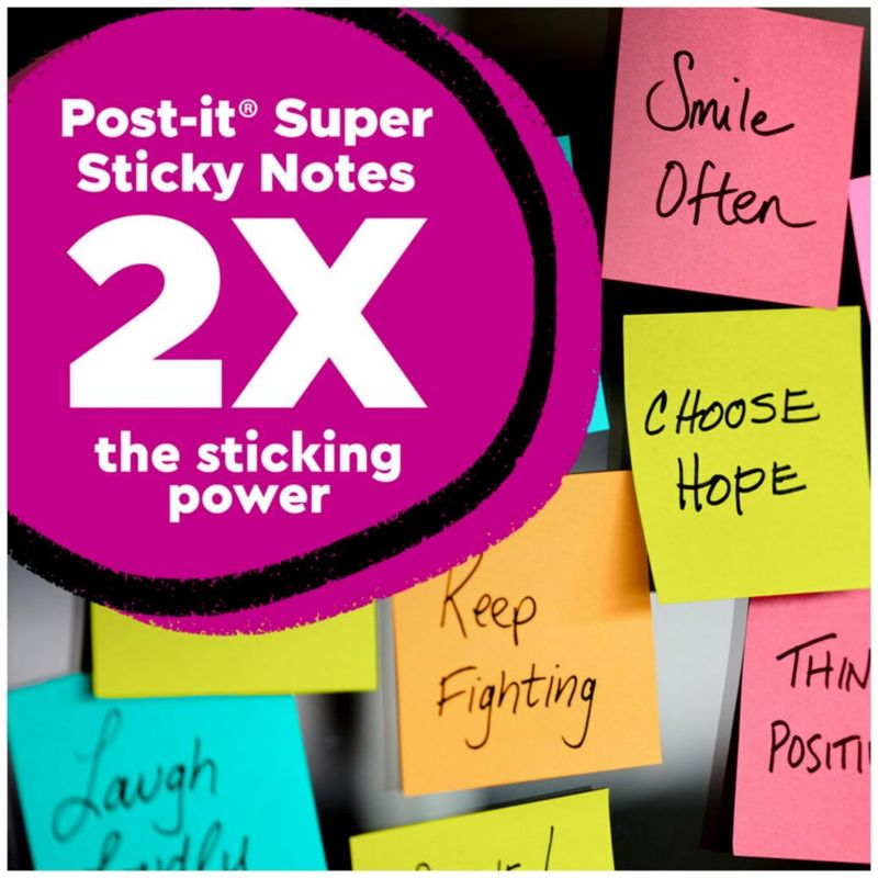 Notas adhesivas Post-it 76 cm 5 blocs Colección Primarios Divertidos