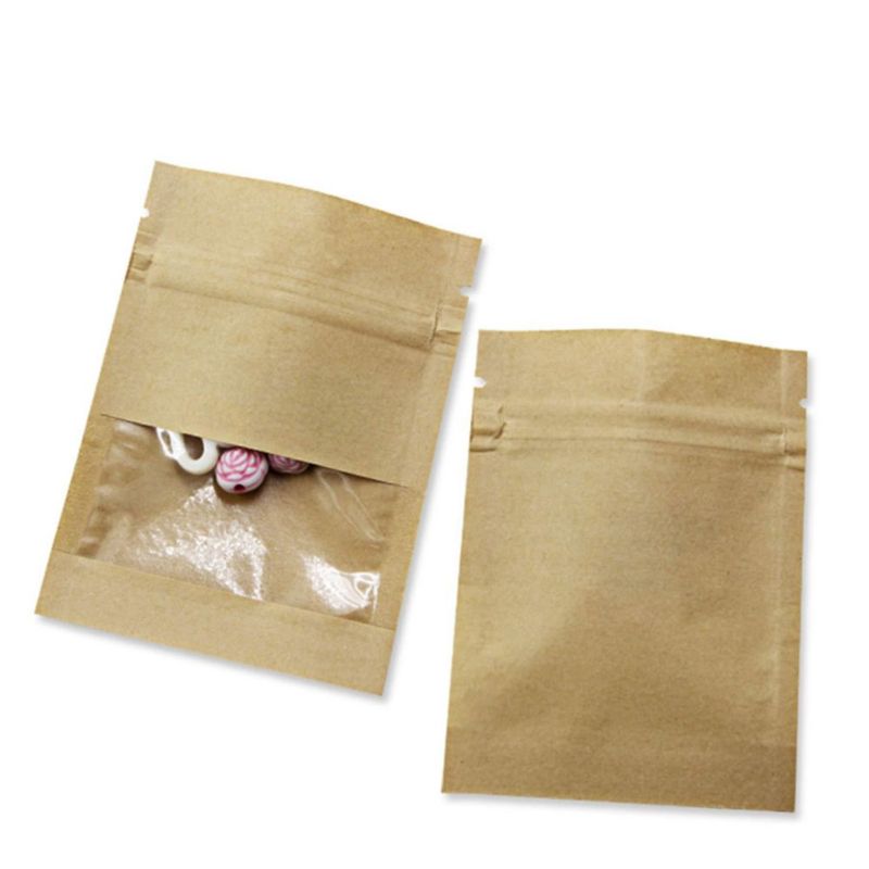 Bolsa de alimentos PABCK 69 cm × 89 cm con ventana transparente y cierre resellable