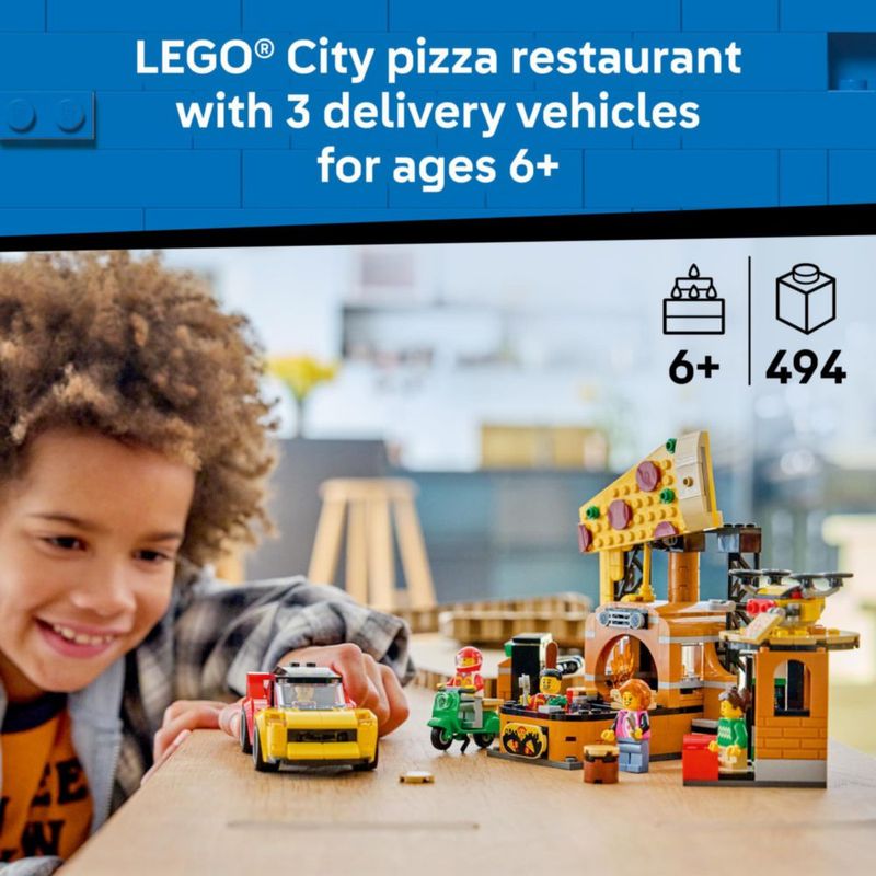 Bloques de Construcción LEGO City Pizza 60496 - 494 piezas