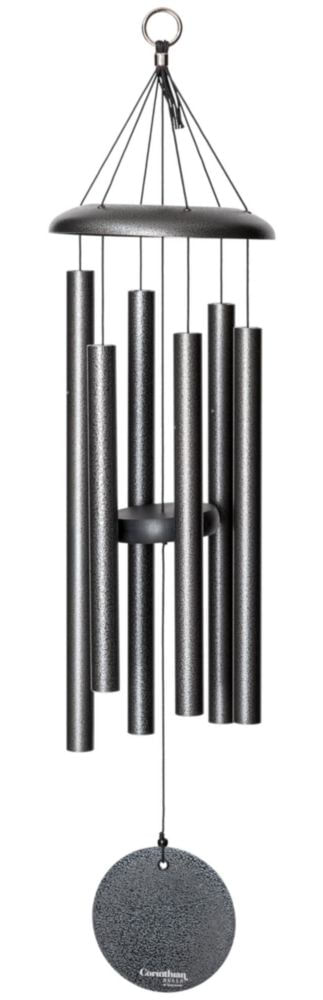 Campana de Viento Corinthian Bells 76 cm Acabado Plata Vein de Aluminio