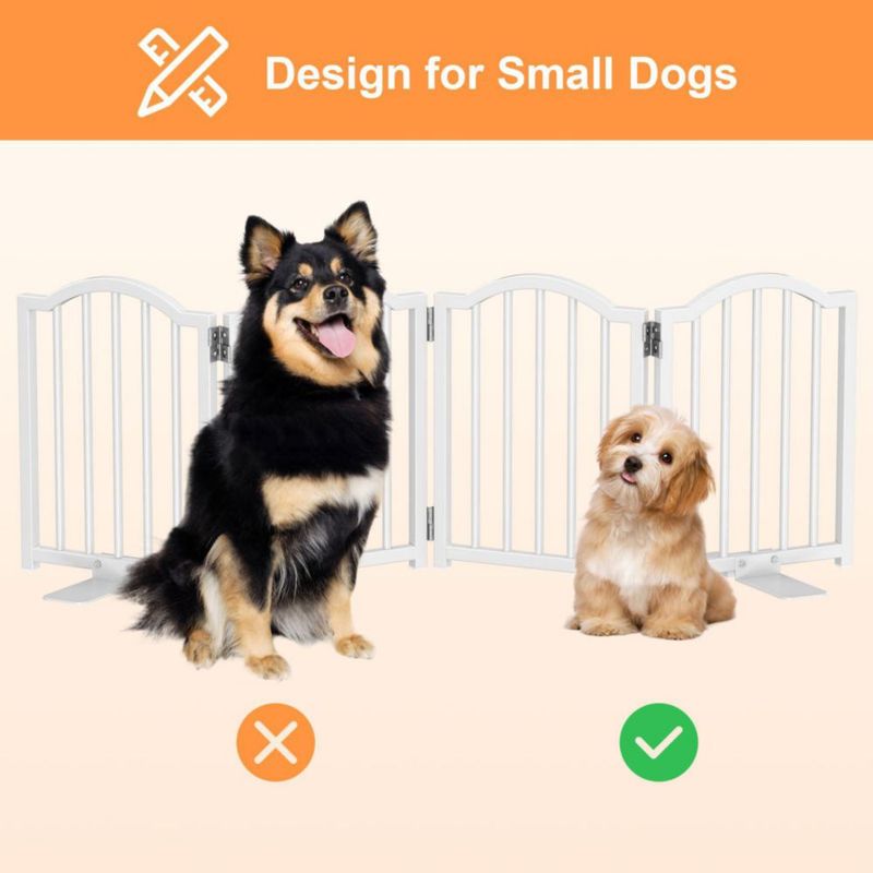 Puerta para perros Snughome 41 cm de ancho plegable paquete de 2 blanco