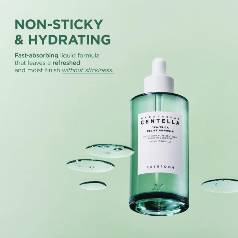 Ampolla SKIN1004 de té de centella de Madagascar Trica Relief 100 ml