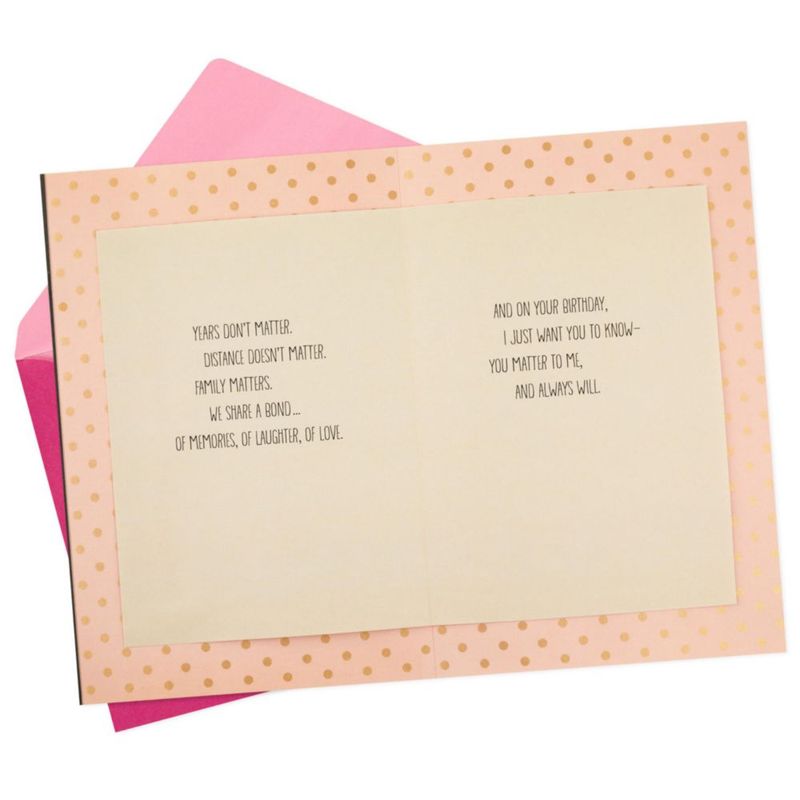 Tarjeta de cumpleaños Hallmark 15 cm x 21 cm Tú importas para mí