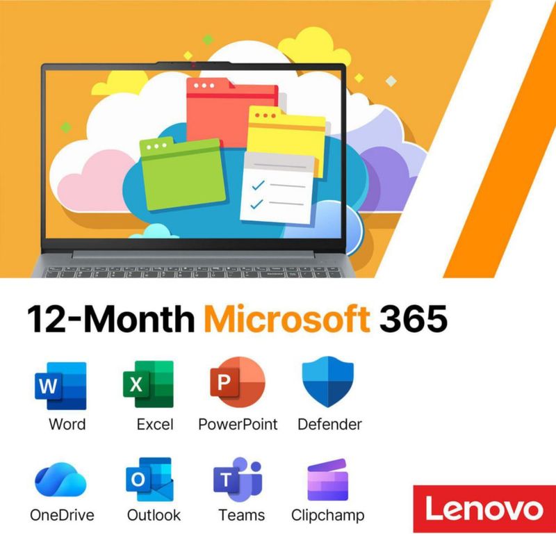 Portátil Lenovo IdeaPad Slim 3i de 15.6" FHD con SSD de 128 GB