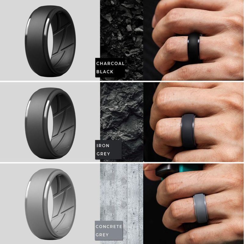 Anillo ThunderFit de Silicona de 10 mm de ancho y transpirable