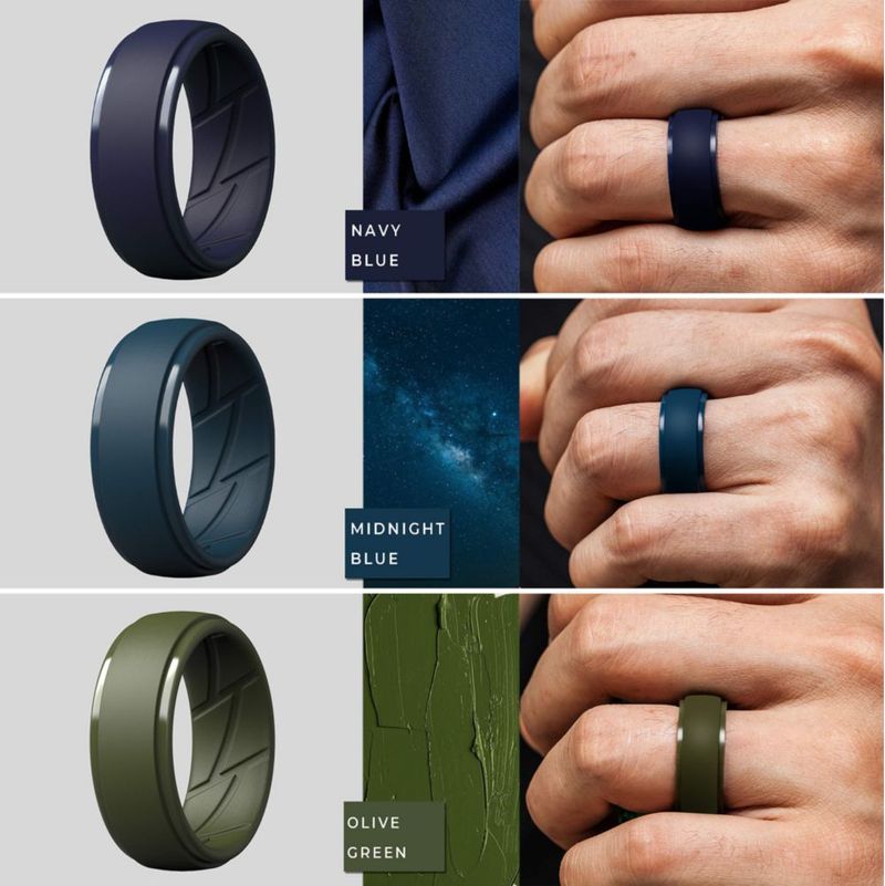 Anillo ThunderFit de Silicona de 10 mm de ancho y transpirable