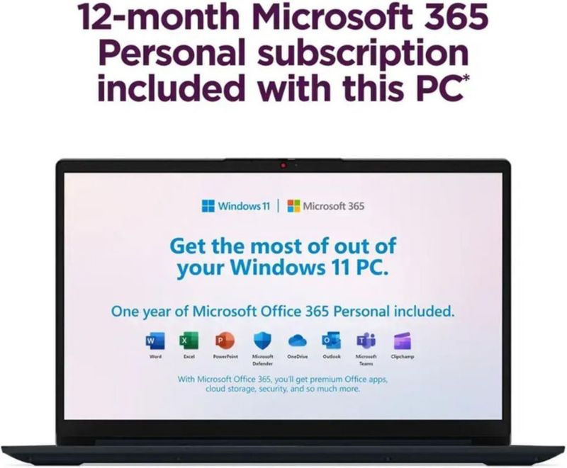 Portátil Lenovo IdeaPad Slim 3 15.6" 8 GB 128 GB SSD