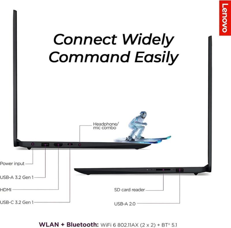Portátil Lenovo IdeaPad Slim 3 15.6" 8 GB 128 GB SSD