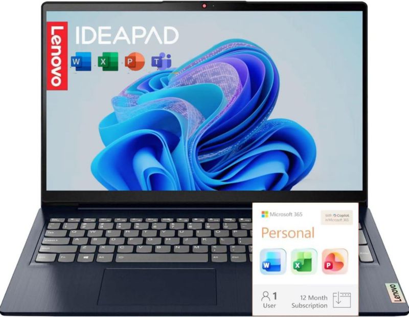 Portátil Lenovo IdeaPad Slim 3 15.6" 8 GB 128 GB SSD