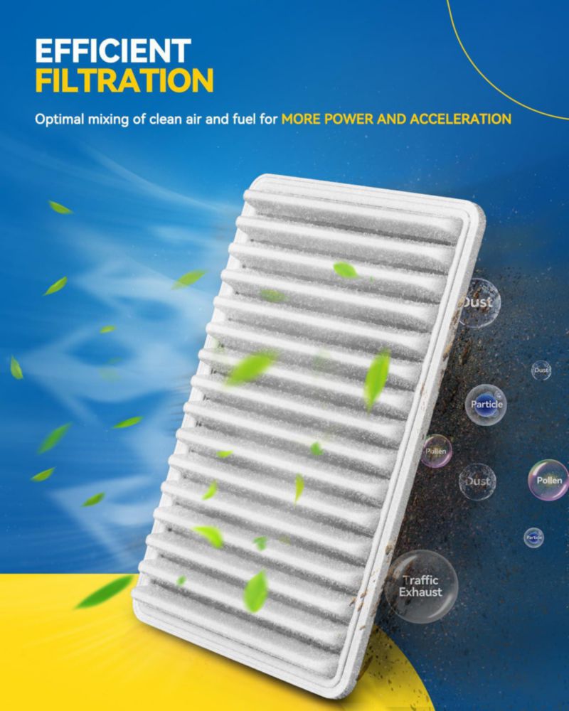 Filtro de Aire del Motor PHILTOP para Toyota Camry (2007-2017) y Venza (2009-2016)