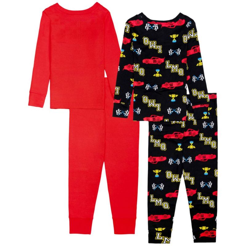 Pijamas Disney 3T Cars de Algodón – Set de 4 Piezas