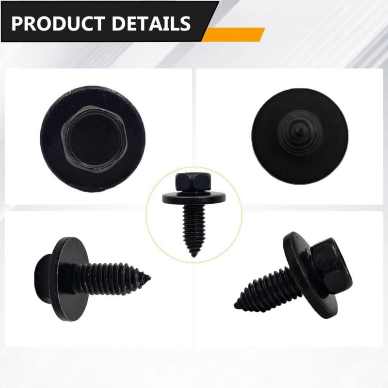 Tornillos CHENACC 3/8"-16 x 25 cm paquete de 25 negro zincado
