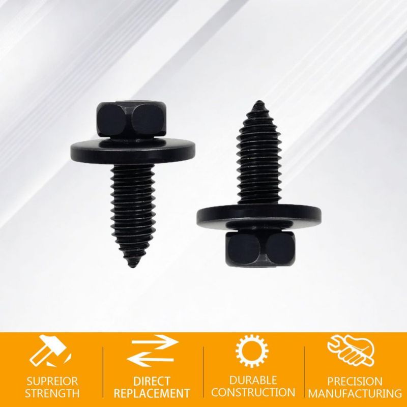 Tornillos CHENACC 3/8"-16 x 25 cm paquete de 25 negro zincado