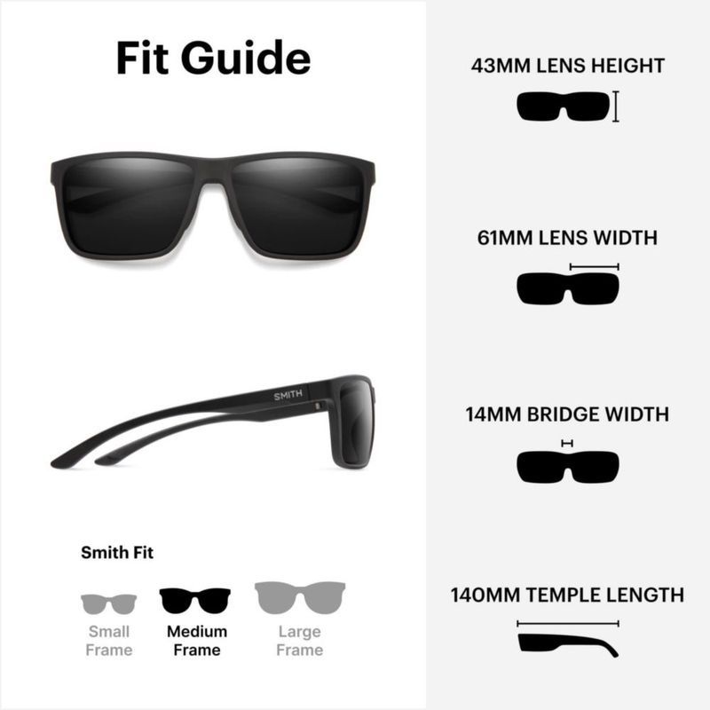 Gafas de sol SMITH Riptide negro mate polarizadas