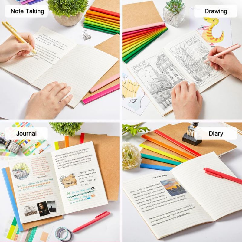 Cuadernos Feela A5 21x14 cm Pack de 48 60 páginas 16 colores