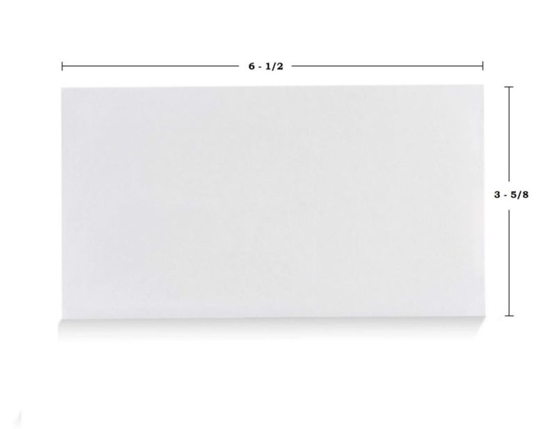 Sobre Aimoh #6 3/4 Seguridad paquete de 100 blanco 24 lb