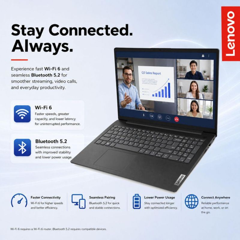 Portátil Lenovo Ryzen 3 156" 16 GB RAM 512 GB SSD Windows 11