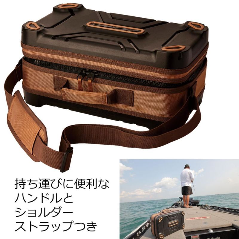 Estuche Reel Locker Plano Marrón/Negro Talla Única