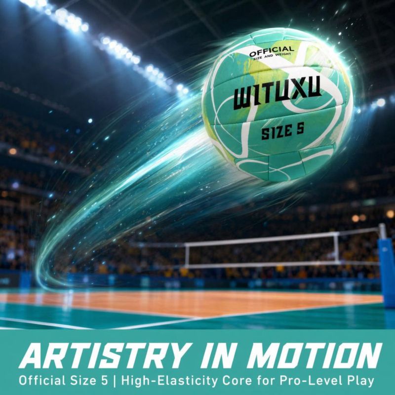 Voleibol WITUXU Tamaño 5 289 g Toque Suave para Interior y Exterior