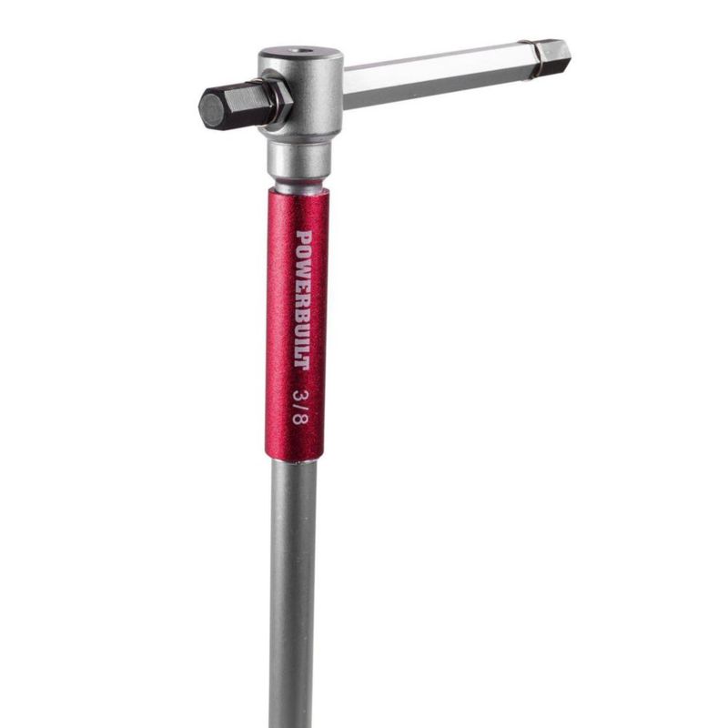 Juego de llaves Allen SAE de 8 piezas con mango en T Powerbuilt – rojo