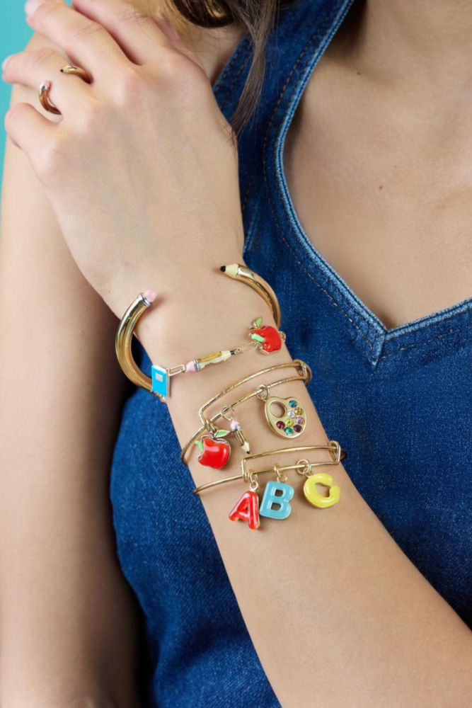 Pulsera Alex and Ani Cuff Lápiz Bicolor sin níquel