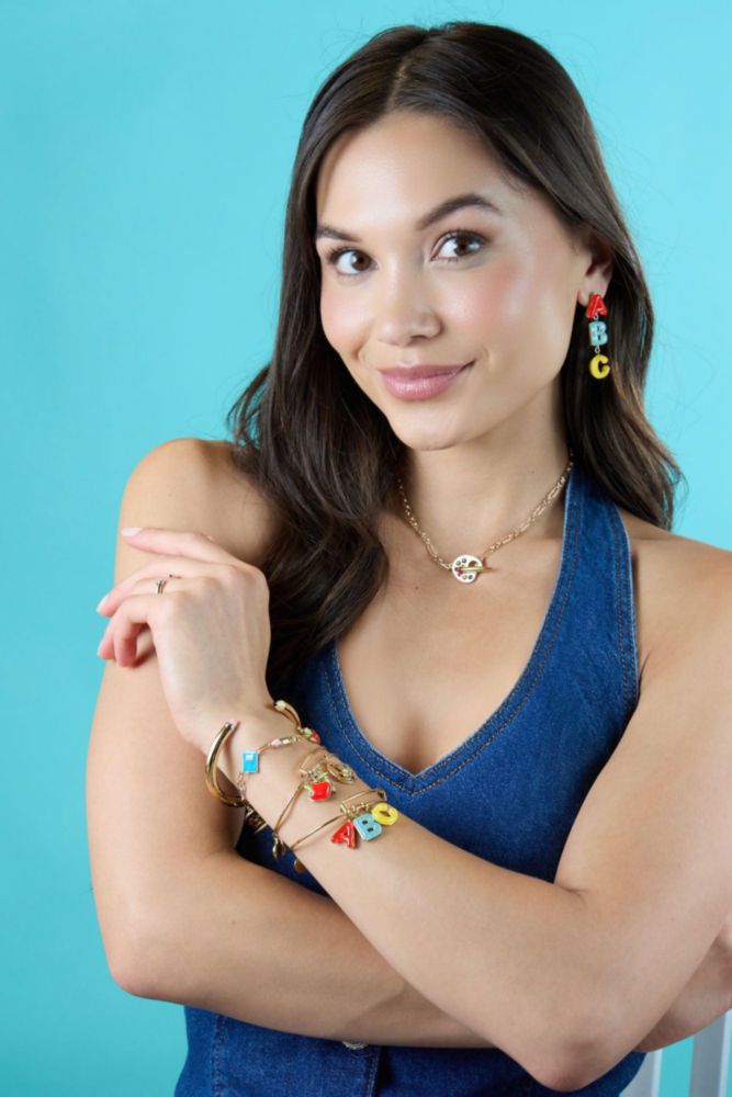 Pulsera Alex and Ani Cuff Lápiz Bicolor sin níquel