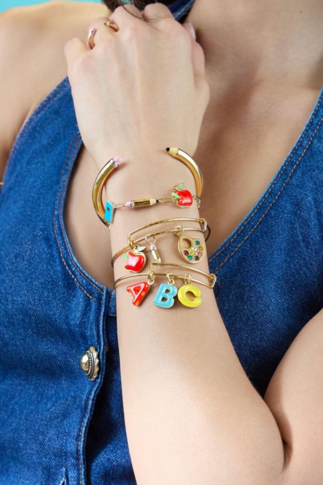 Pulsera Alex and Ani Cuff Lápiz Bicolor sin níquel