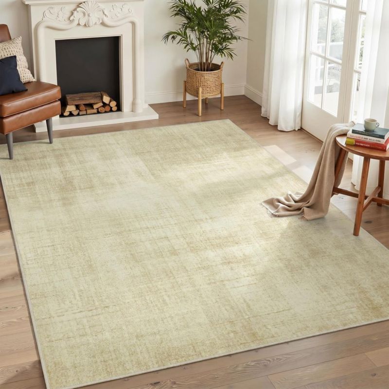 Alfombra Joydeco Beige 122 x 183 cm Lavable a máquina