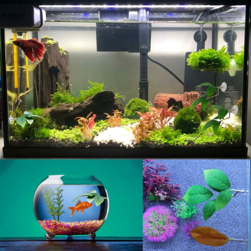 Planta Artificial AncBace 3 piezas con Hojas de Plástico Verde