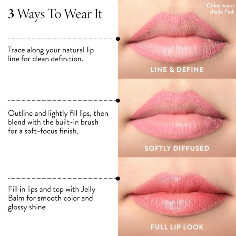 Lápiz delineador de labios LAURA GELLER NEW YORK Natural con brocha