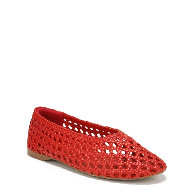 Zapato plano tipo bailarina Sam Edelman Shira Rojo Talla 9.5 M