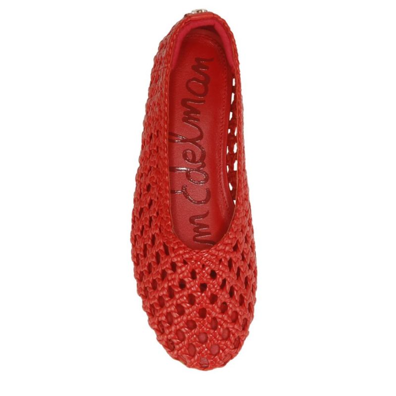 Zapato plano tipo bailarina Sam Edelman Shira Rojo Talla 9.5 M