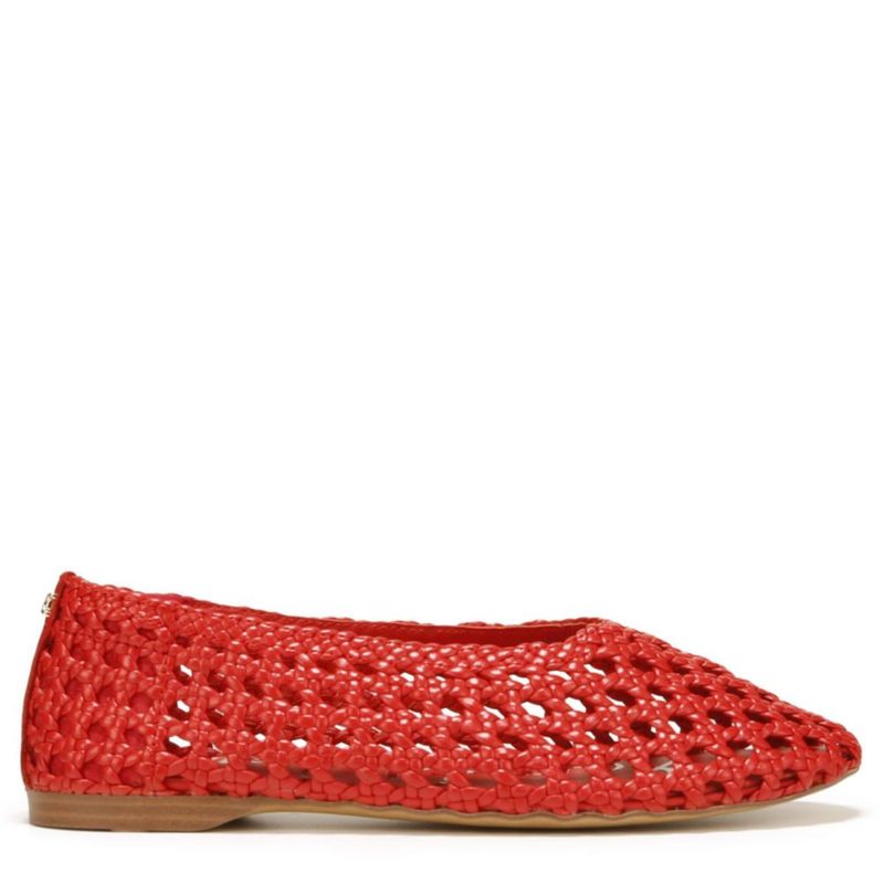 Zapato plano tipo bailarina Sam Edelman Shira Rojo Talla 9.5 M